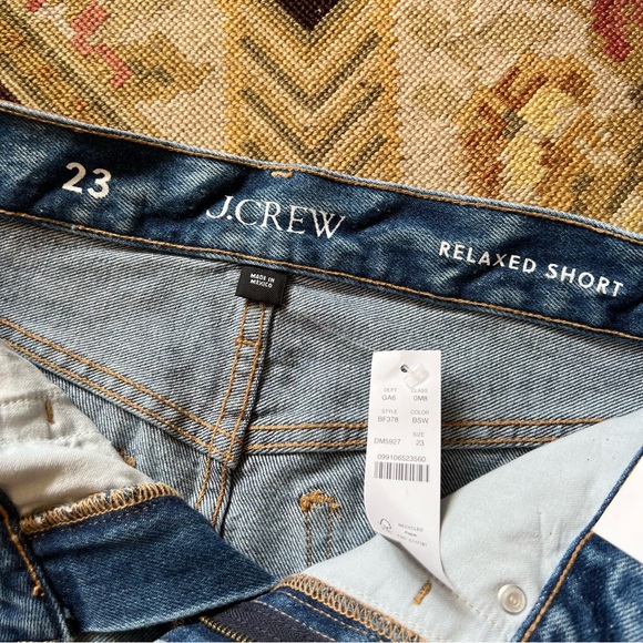 J. Crew Relaxed Denim Shorts Baxter St Wash Size 23 - Picture 3 of 8